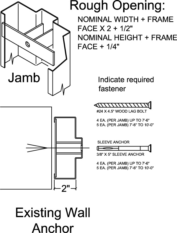 Standard Knockdown Masonry Frame - Image 2